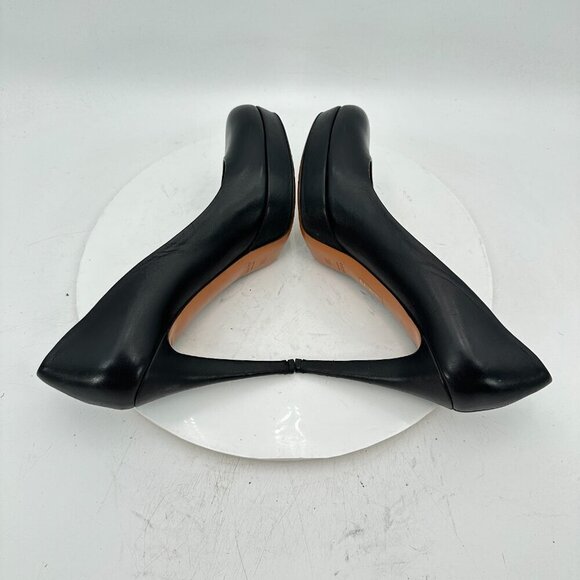 Gucci Women Size EU 38.5 US 8.5 Black Leather Platform Pump Heel Shoes - Picture 7 of 12